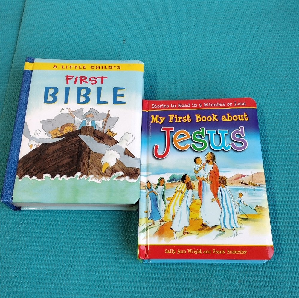 A Little Child's First Bible & My First Book About Jesus For Kids